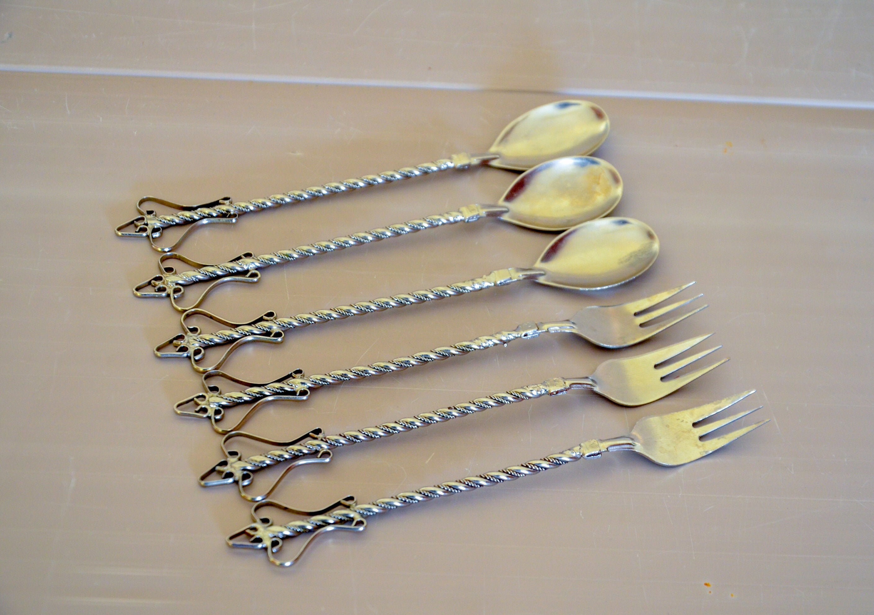 Antique Spoons Dessert Spoons Spoons a Set of Spoons Etsy