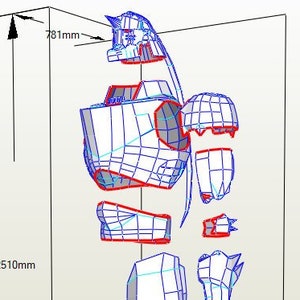 Alphonse Elric Full Armor Pepakura Papercraft .PDO .PDF File