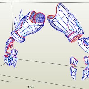Overwatch Reaper Arms Pepakura Papercraft .PDO .PDF File