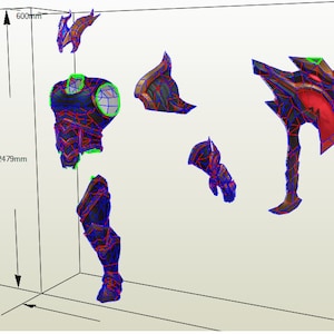Olaf SKT T1 Full Armor Pepakura Papercraft .PDO .PDF File