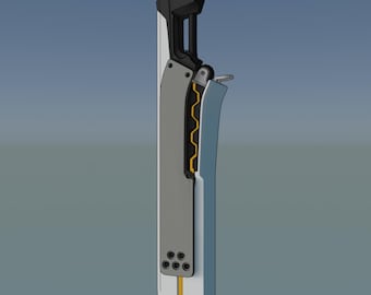 Sol Badguy's Outrage Mk. II Sword STL Files - Guilty Gear 3D Print Model - Cosplay Prop