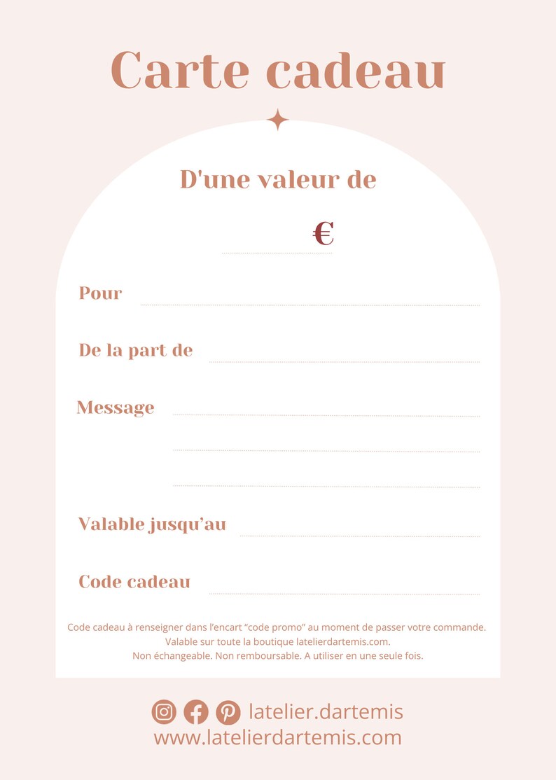 Gift card - Amount of your choice // Give without making a mistake image 6