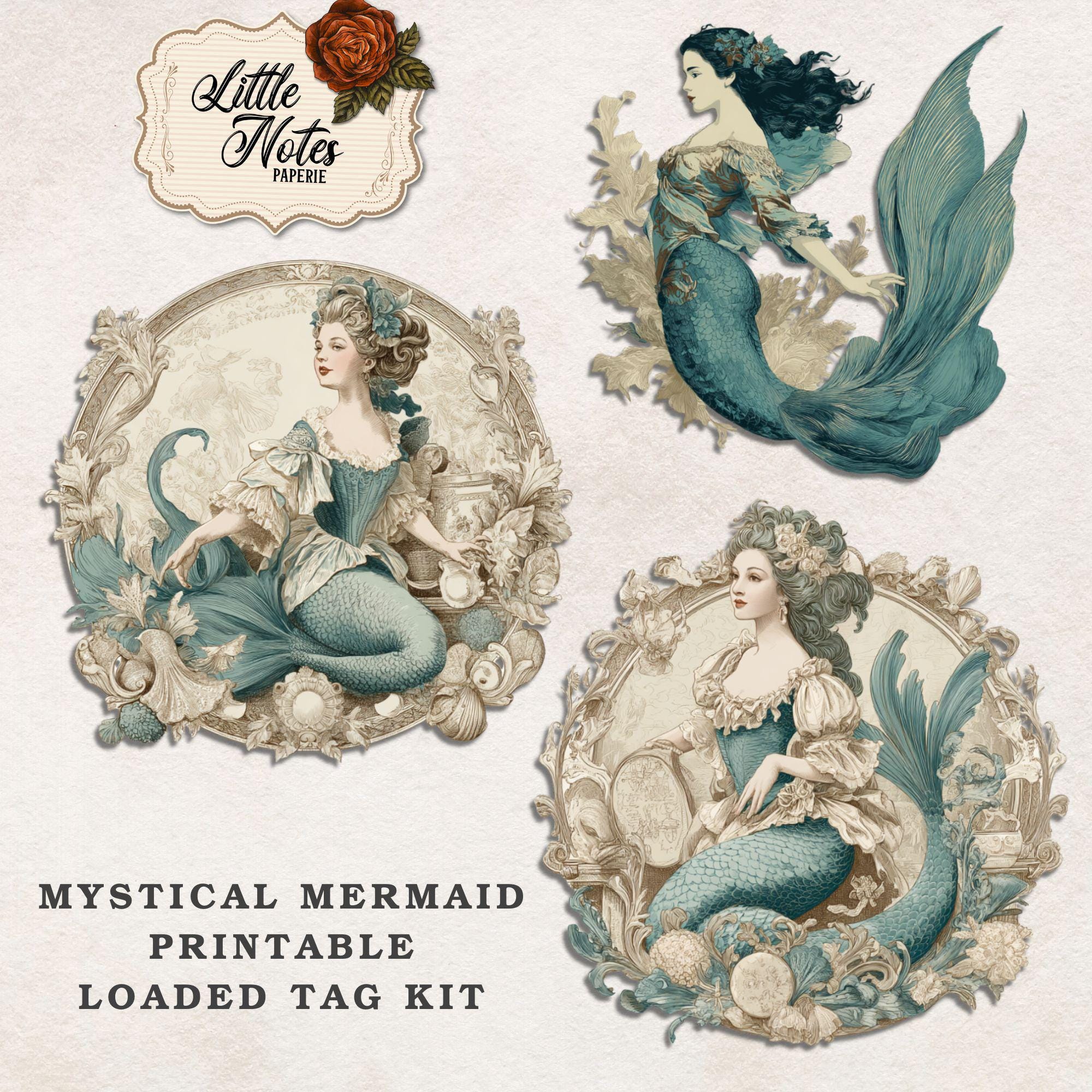 Digital Junk Journal Loaded Folder Pocket Tags, Shabby Ephemera ...