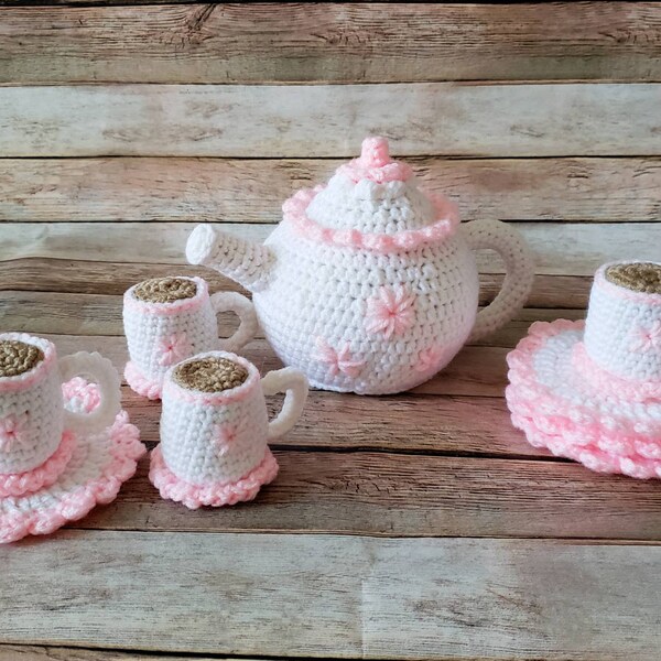 Crochet Tea Set Etsy