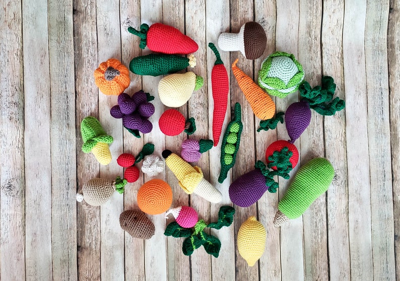Pretend Food Play Food Pick any 10 Fruits and Veggies