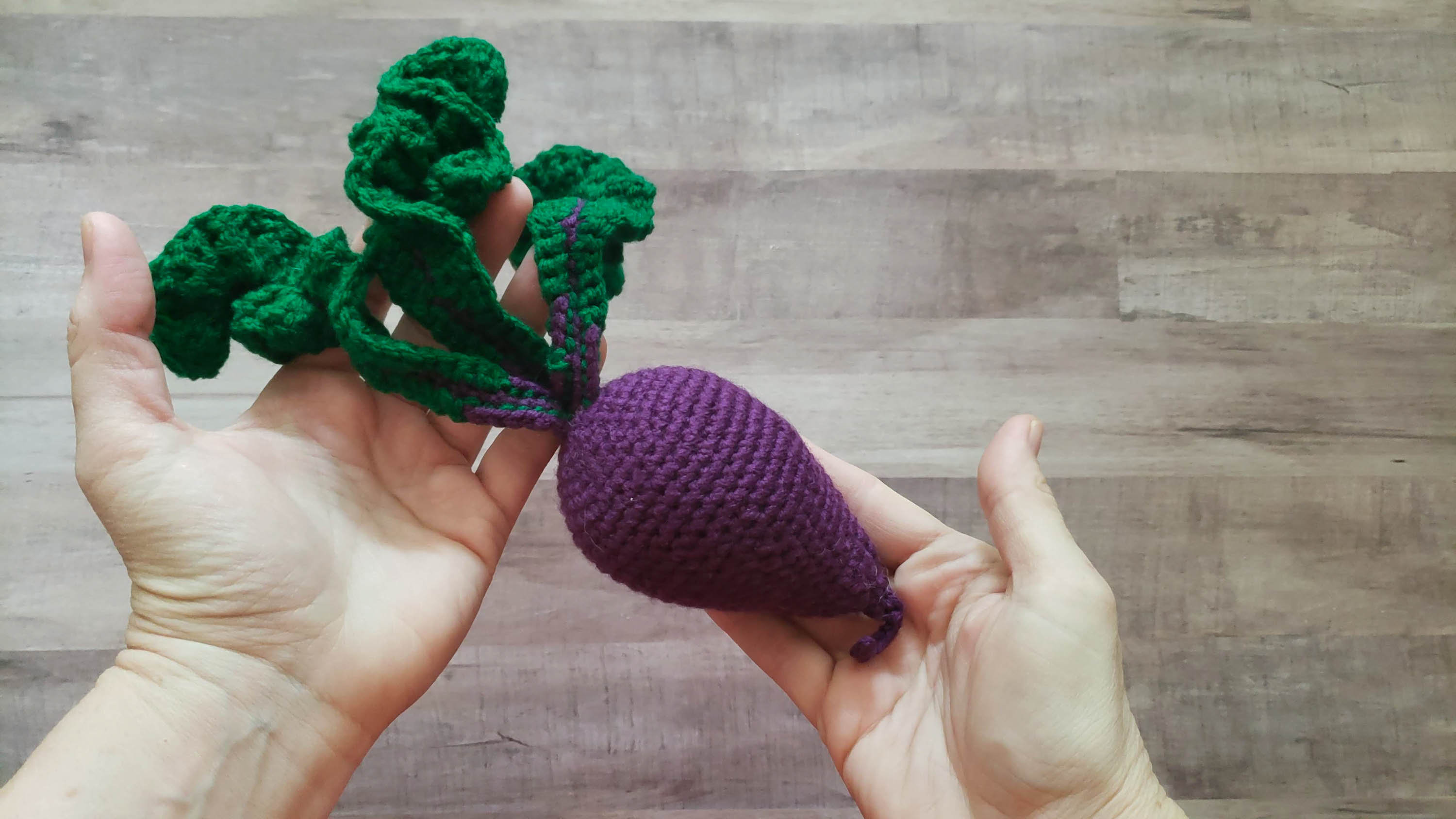 Purple Radish Play Food Pretend Food Crochet Radish Toy Etsy