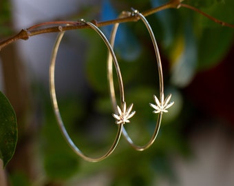 Cannabissieraden oorringen