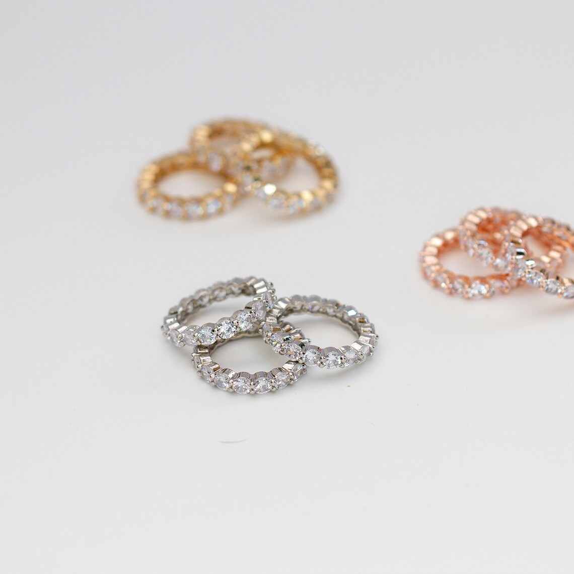 Classic Eternity Ring Bands/stackable Ring/ Valentines Sale - Etsy