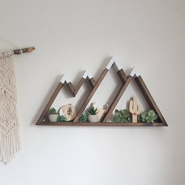 Mountain Wall Shelf Etsy