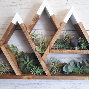 Kids Wood Mountain Shelf - Wood Mountain Shelf - Wall Hangings - Rustic Decor - Nursery Room Decor - Home Decor - Floating Shelf
