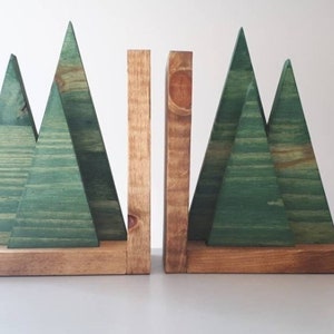 Tree Bookends - Advendure Decor - Woodland Nursery - Mountain Decor - Outdoors Nursery