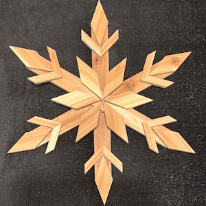 Wooden Snowflake 9”