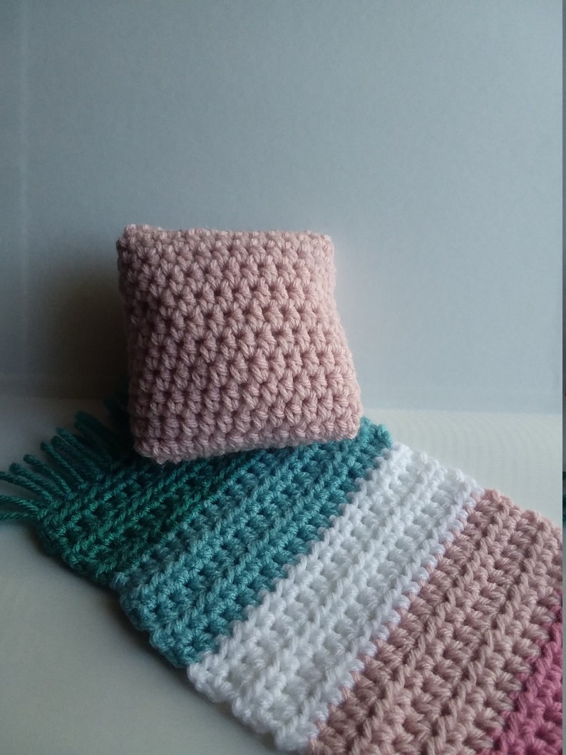 American Girl Doll Decorative Pillow Crocheted Pillow For 18 Doll House Crochet Throw Pillow For Your American Girl Doll House