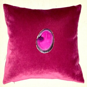 Handmade Luxury Geode Pillow image 3