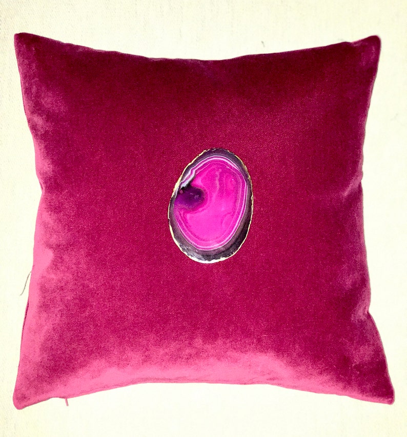 Handmade Luxury Geode Pillow image 3