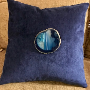 Handmade Luxury Geode Pillow image 1