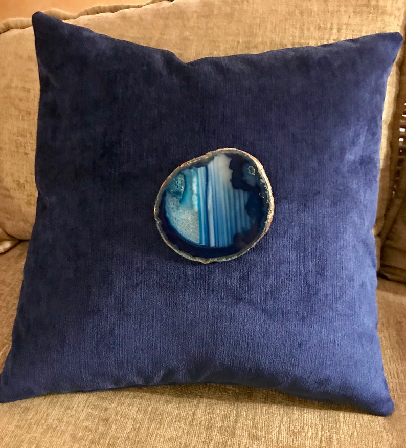 Handmade Luxury Geode Pillow image 1