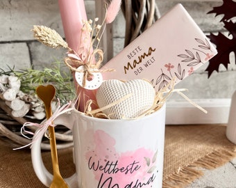 Geschenkset | bedruckte Tasse | Geburtstag | Beste Mama | Tasse personalisiert | Lieblingsmensch | Mama | Muttertag