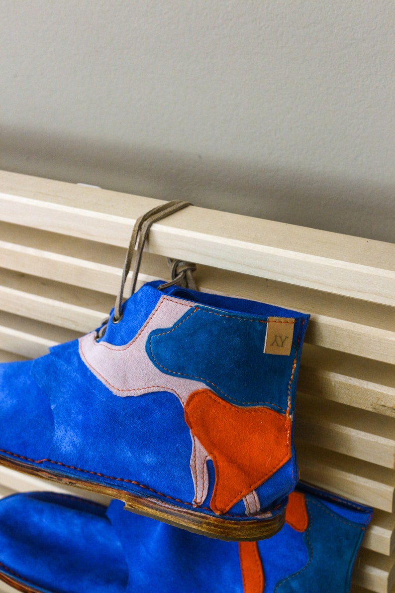 women clarks women shoes derbies sustainable shoes calzados Constructa Light in Blue handmade shoes leather shoes chaussure cuir