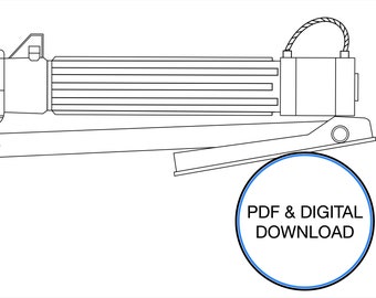 Star Wars DC-15S (Foam Template)