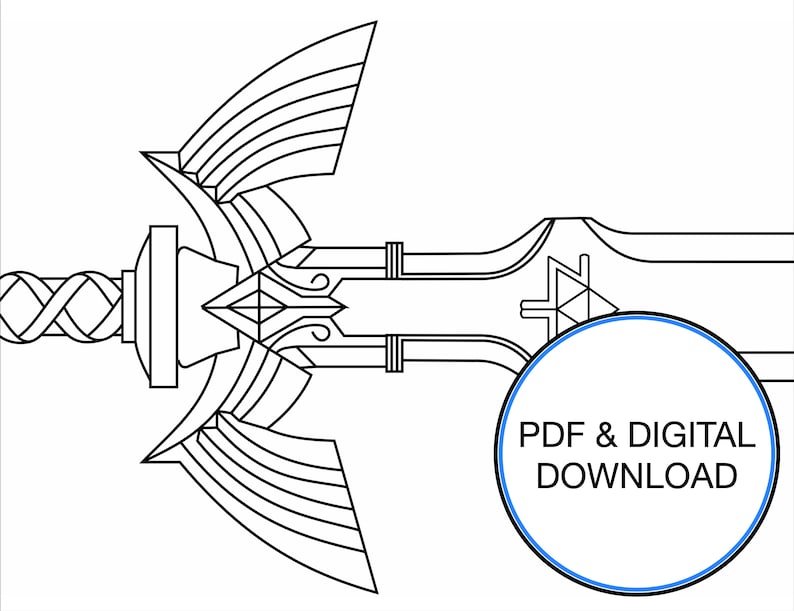 Master Sword foam Template - Etsy