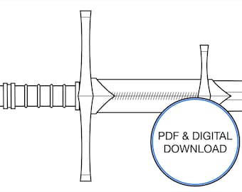 Medieval Claymore (Foam Template)