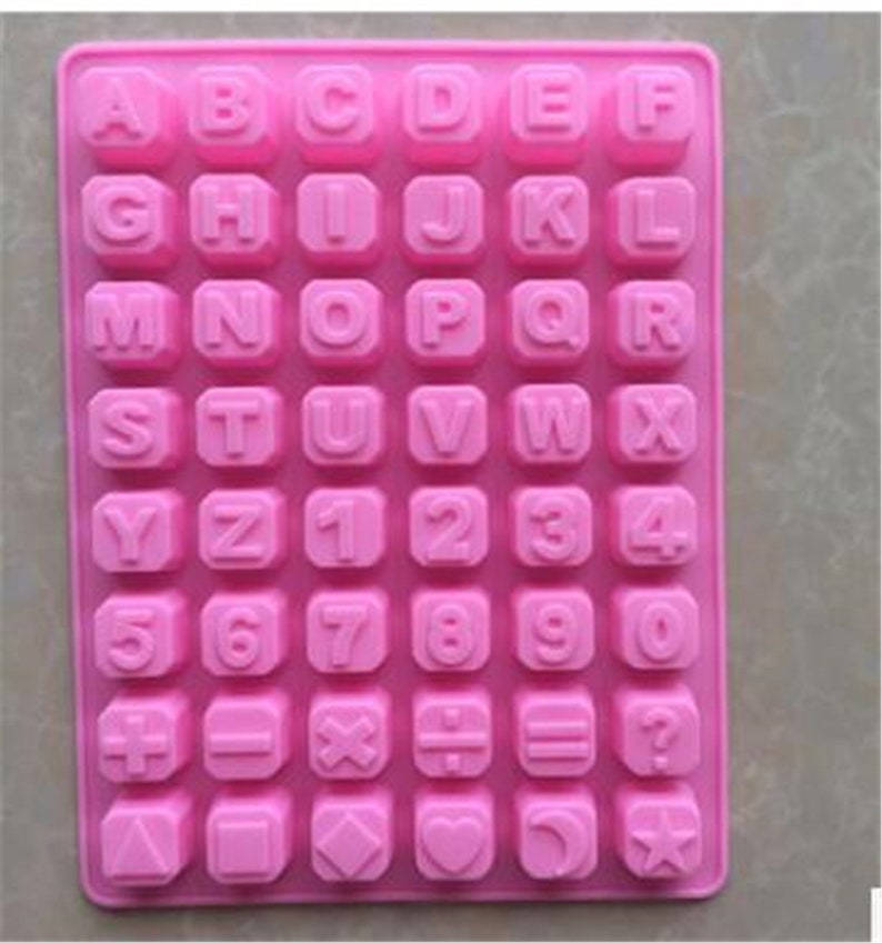 26-Cavity latter words Chocolate Mold Cake Mold Flexible Silicone Soap Mould For Candy molds Ice Mold Biscuit mold Jelly mold Baking Tool