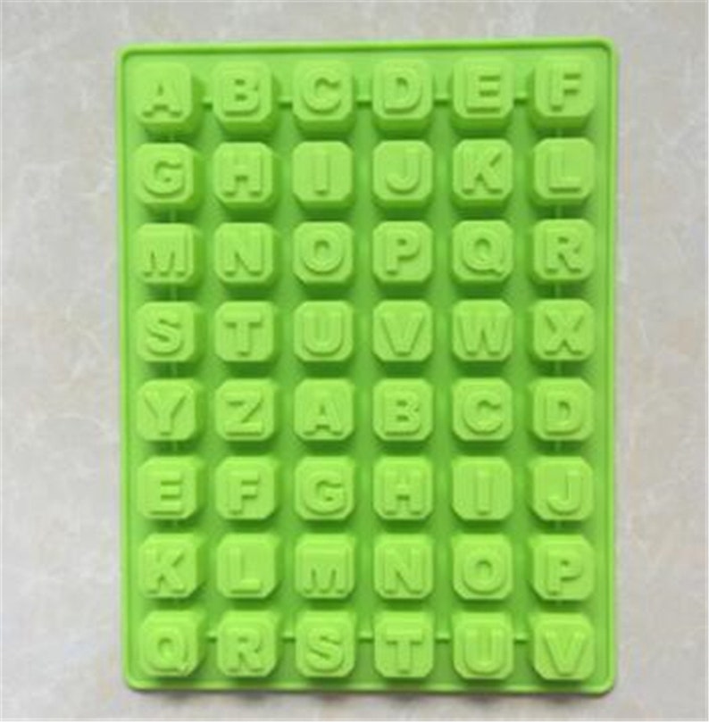 26-Cavity latter words Chocolate Mold Cake Mold Flexible Silicone Soap Mould For Candy molds Ice Mold Biscuit mold Jelly mold Baking Tool