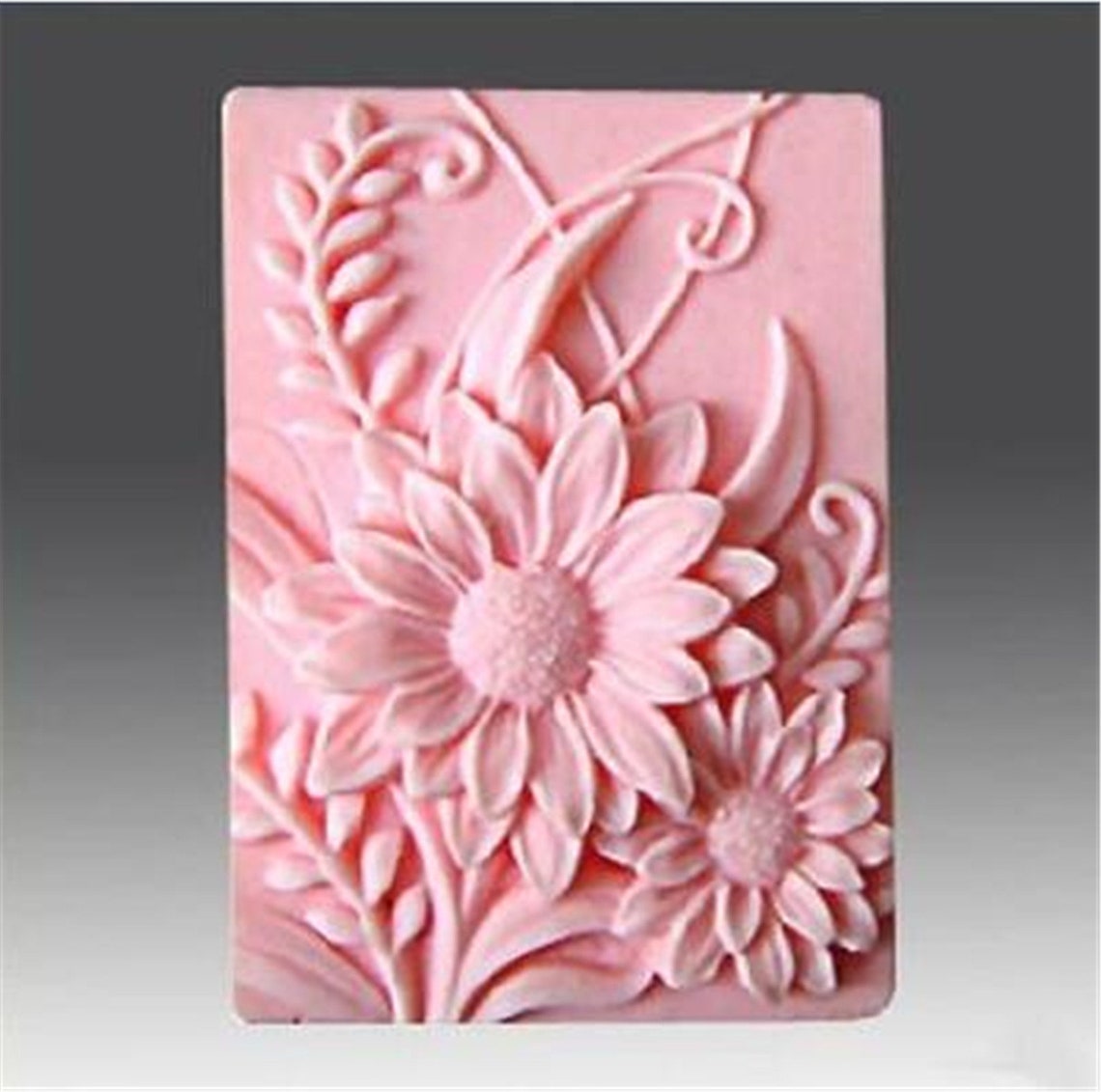 1Cavity heart flower Chocolate Mold Cake Mold Flexible Etsy