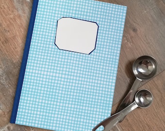 Rezeptbuch *** Kochbuch zum selberschreiben *** 'blau-weiß'