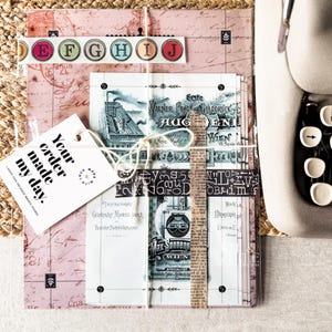 TOP SELLER! Typewriter Backing Paper: Margin & Centering Guides, Vintage Designs (12-Pack) image 1