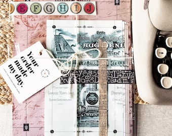 TOP SELLER! Typewriter Backing Paper: Margin & Centering Guides, Vintage Designs (12-Pack)