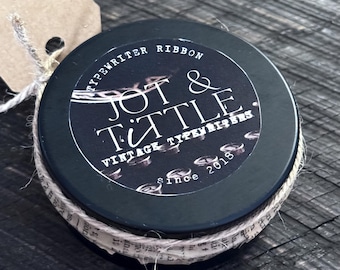 Universal Typewriter Ribbon in Metal Tin. Black-Only or Black-Red Combo.