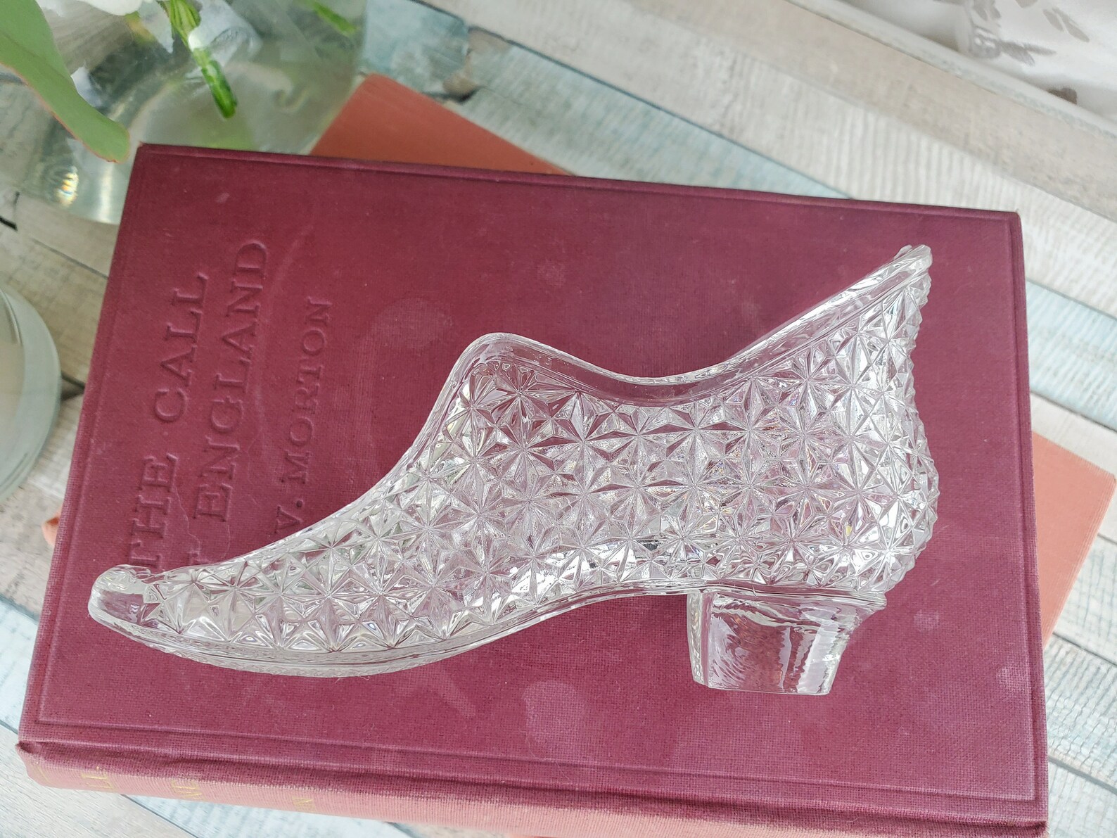 Elegant Cinderella Glass Slipper Ring Holder Jewelry Storage Etsy