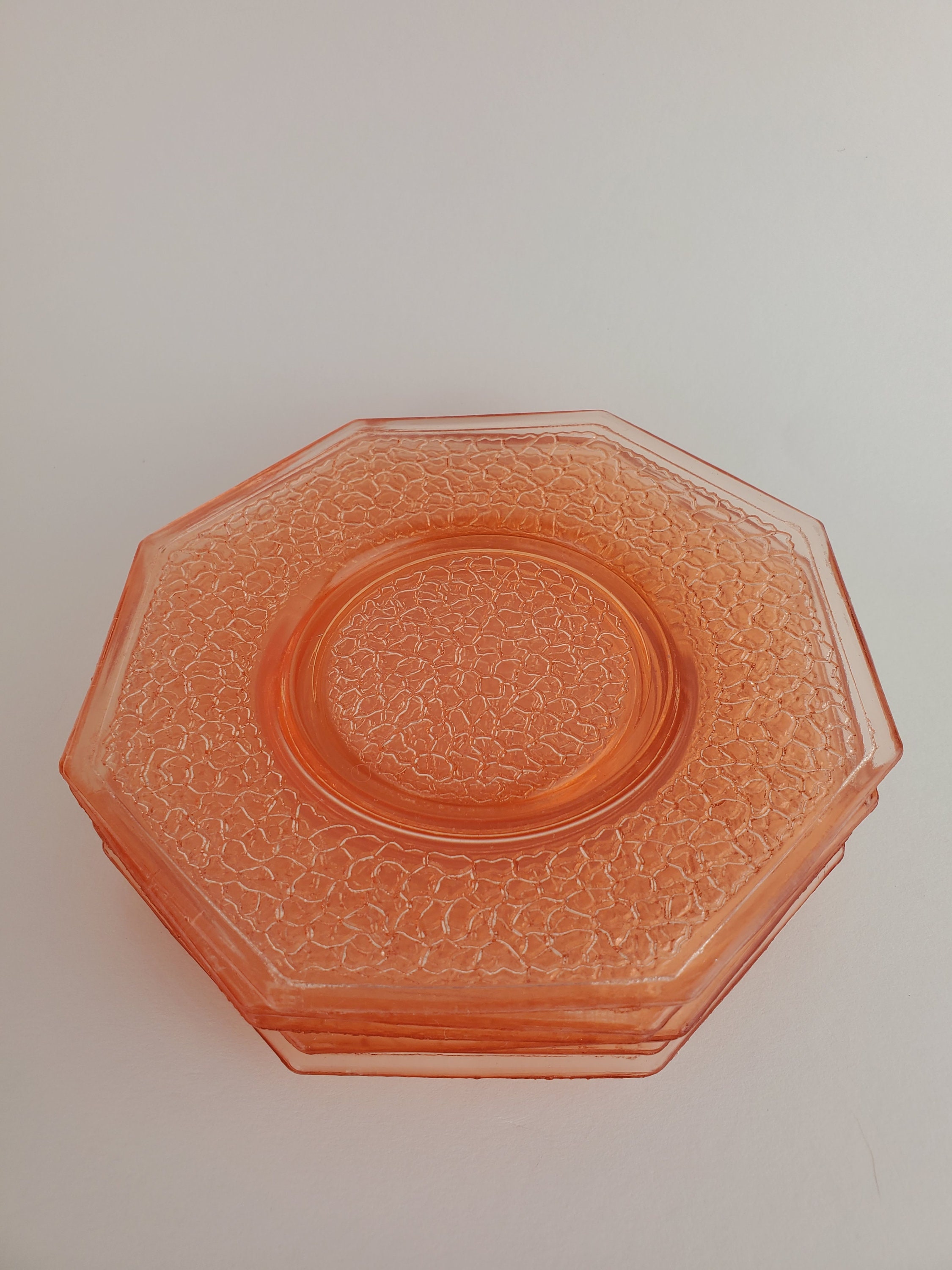 SET of SIX 6 Imperial Glass Octagonal 675 Tree of Life Etsy