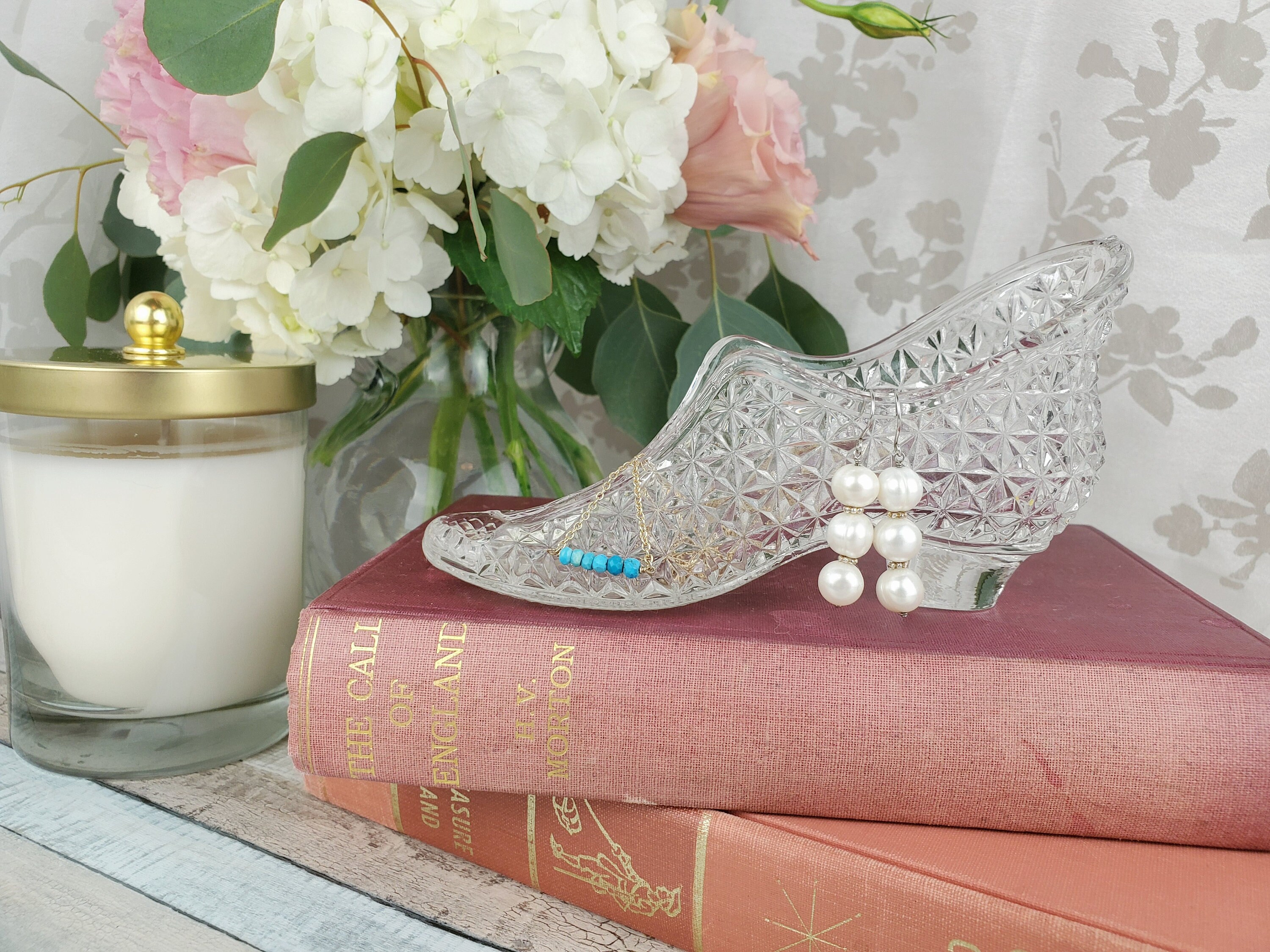 Elegant Cinderella Glass Slipper Ring Holder Jewelry Storage Etsy