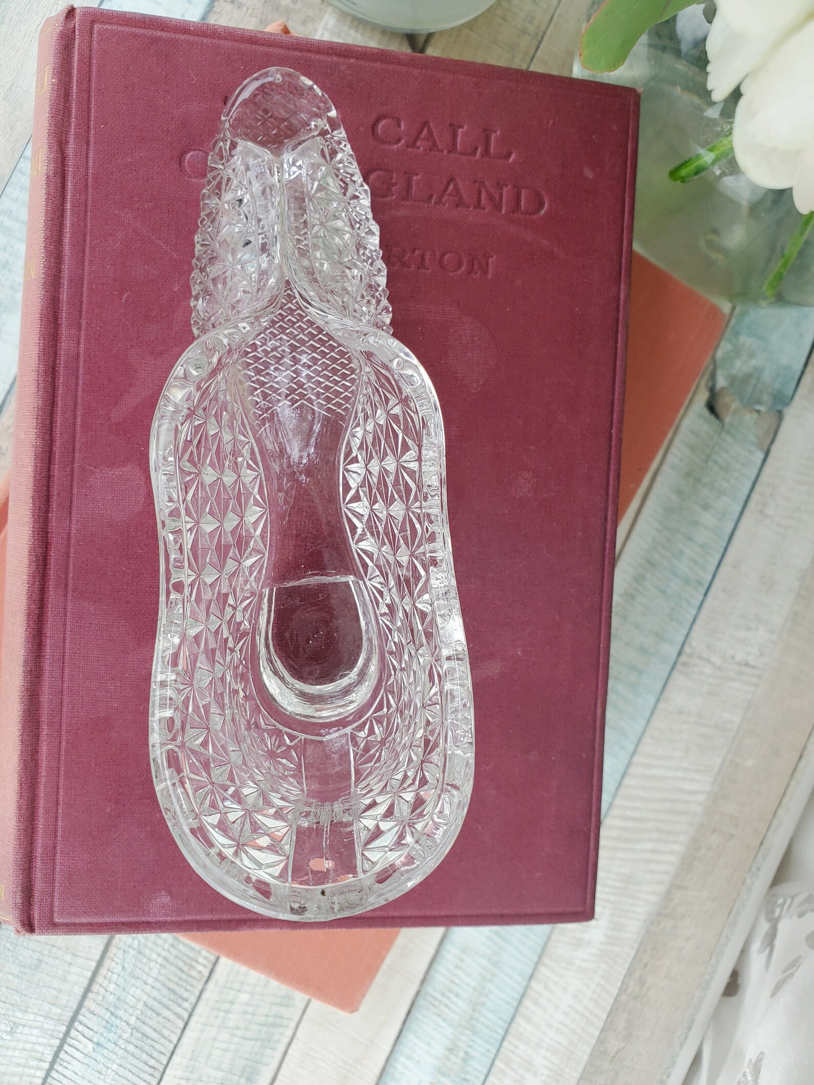 Elegant Cinderella Glass Slipper Ring Holder Jewelry Storage Etsy