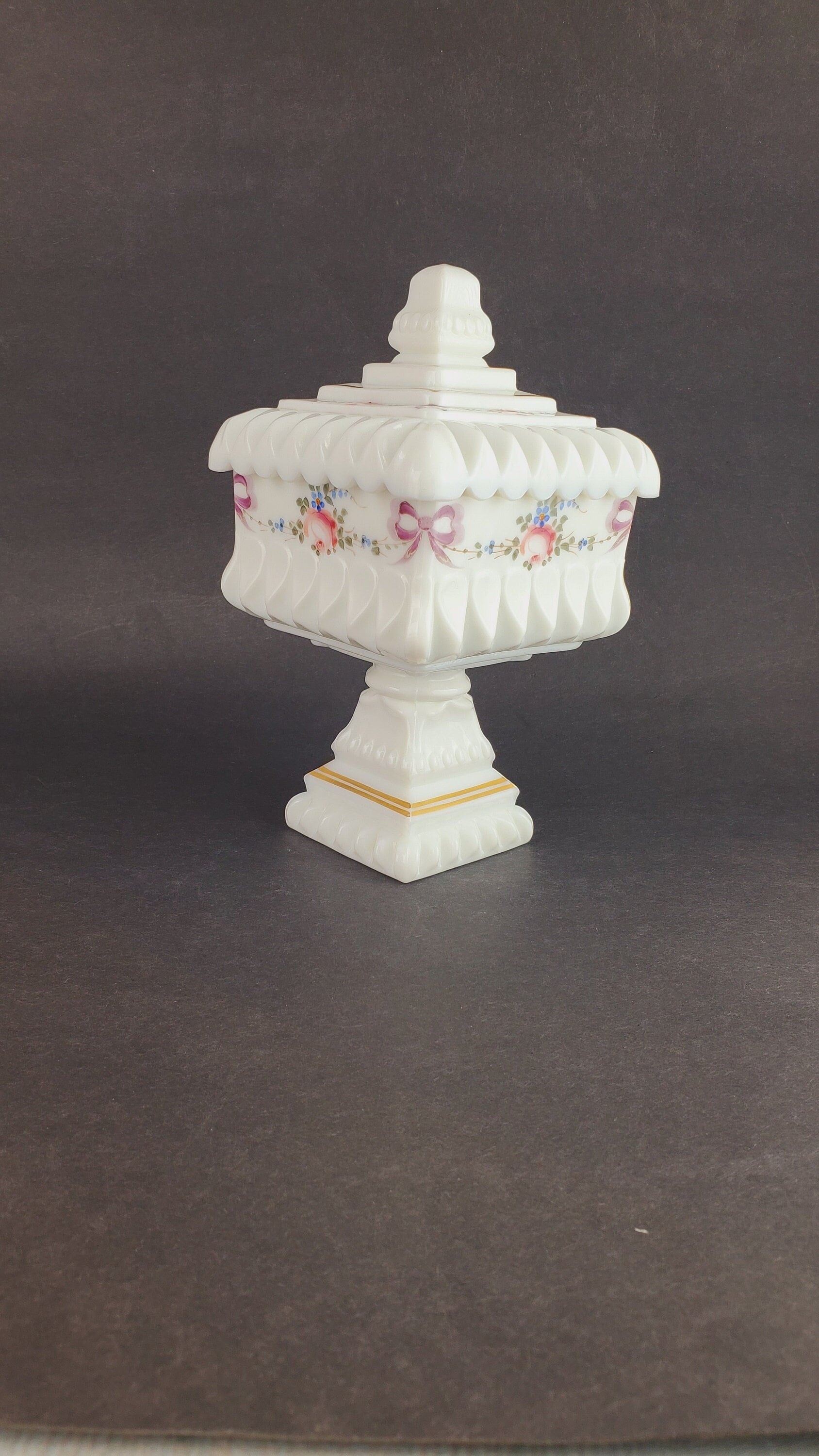 Westmoreland Milk Glass Candy Dish - Etsy