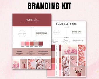 Mini Brand Board Template | Customizable Branding Kit (Canva)