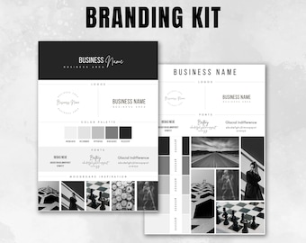 Mini Brand Board Template | Canva Editable Branding Kit (PDF)