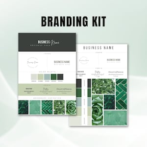 Brand Kit Template | Mini Branding Kit | Mini Brand Board Template | Mood Board Colour Palette | Canva Template | Business Templates