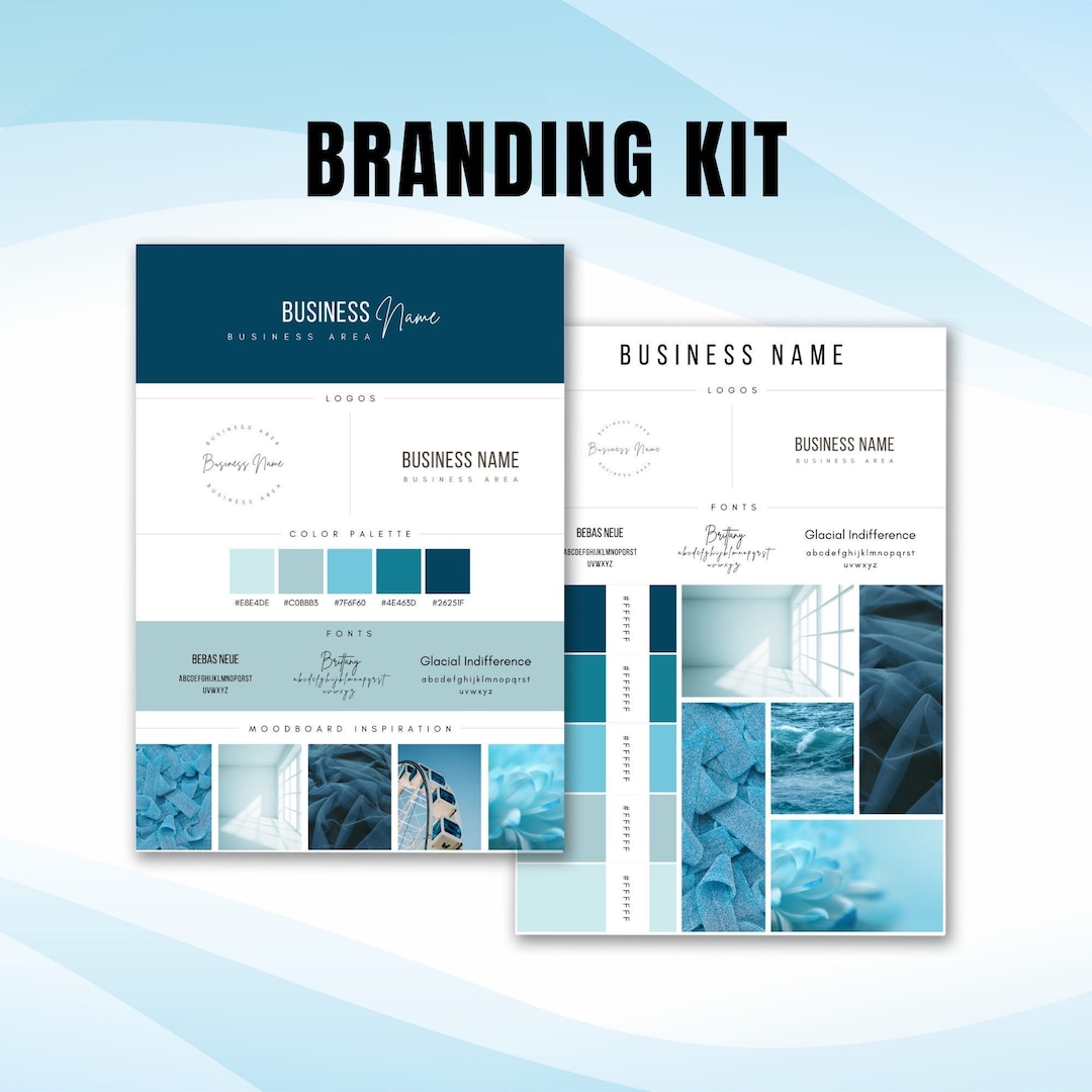 Brand Kit Template Mini Branding Kit Mini Brand Board Template Mood ...