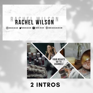 YouTube Channel Art Branding Kit - YouTube Marketing - Intro, Endscreen, Thumbnails, Banners - Canva Templates