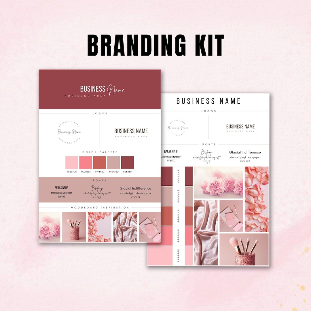 Brand Kit Template Mini Branding Kit Mini Brand Board Template Mood Brand Kit Template Mini Branding Kit Mini Brand Board Template Mood