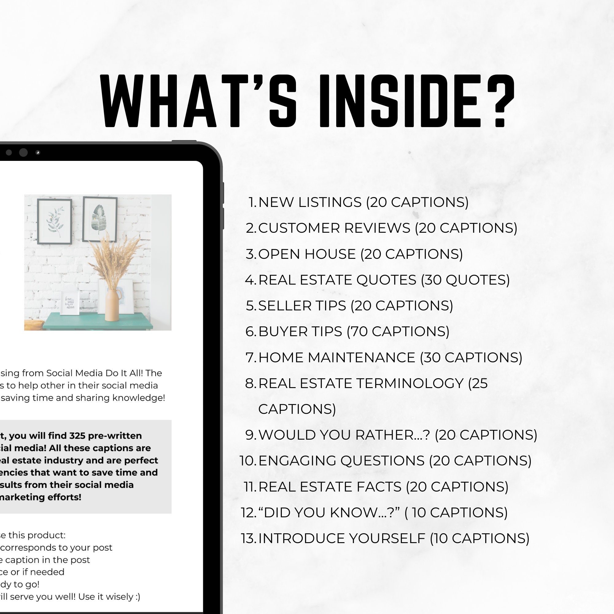 Real Estate Captions Instagram Caption Templates Social Etsy