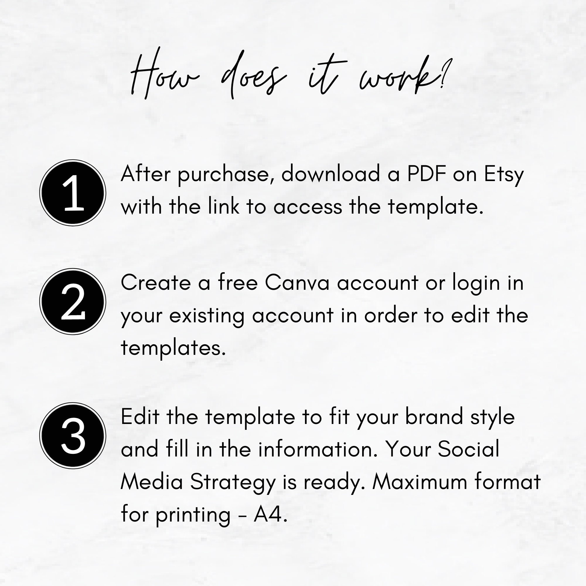  Social Media Strategy Template Canva Template Business Etsy