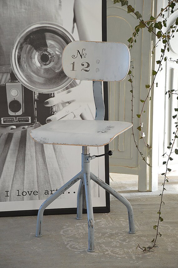 Old Workshop Chair In Shabby Look No 12