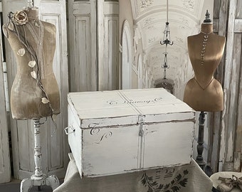 Old chest box in pure shabby***