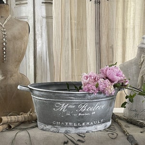 Old sweet zinc tub Boileve***