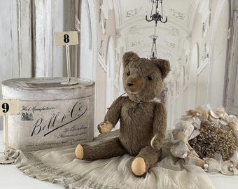 Ancien Ours En Peluche Articulé En Mohair - Début XXe Siècle - Teddy Bear Vintage